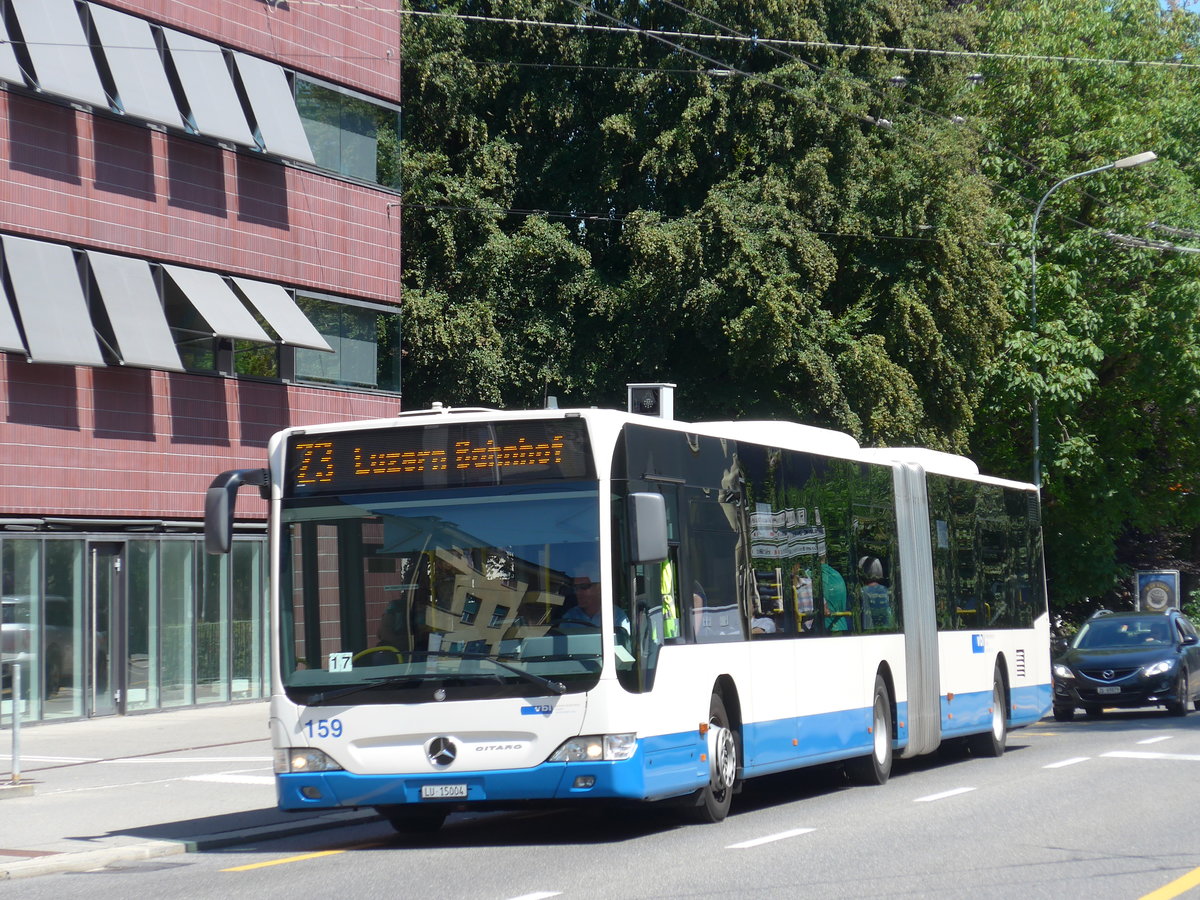 (173'759) - VBL Luzern - Nr. 159/LU 15'004 - Mercedes am 8. August 2016 in Luzern, Maihof