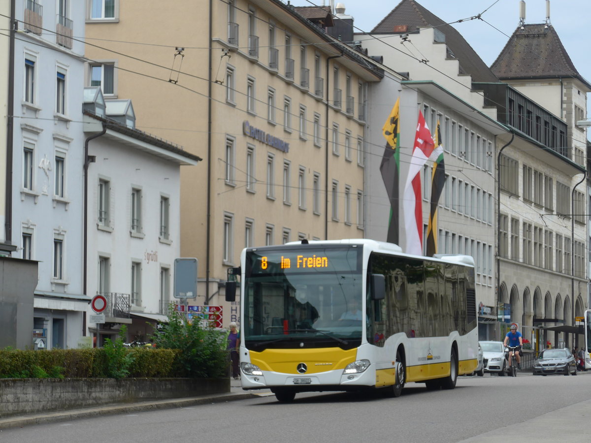 (173'932) - VBSH Schaffhausen - Nr. 22/SH 38'022 - Mercedes am 20. August 2016 beim Bahnhof Schaffhausen