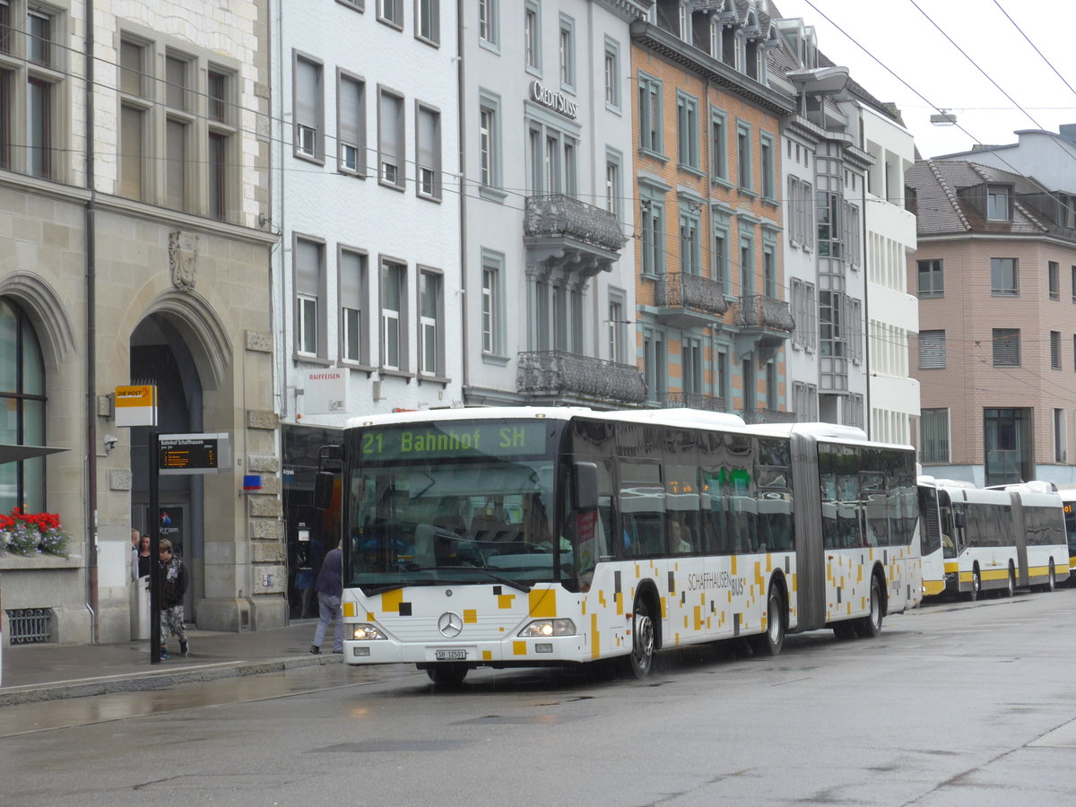 (174'100) - SB Schaffhausen - Nr. 1/SH 12'501 - Mercedes am 20. August 2016 beim Bahnhof Schaffhausen