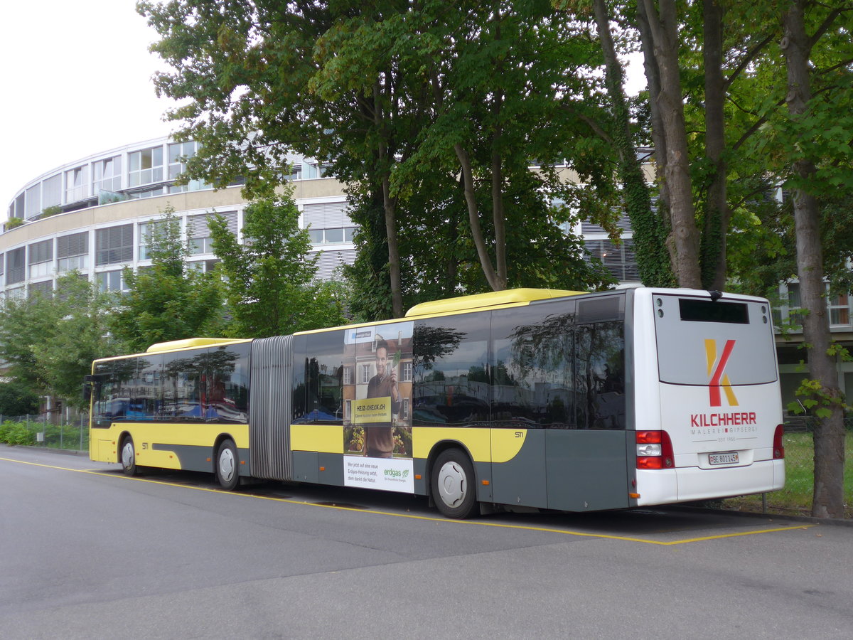 (174'109) - STI Thun - Nr. 145/BE 801'145 - MAN am 20. August 2016 bei der Schifflndte Thun