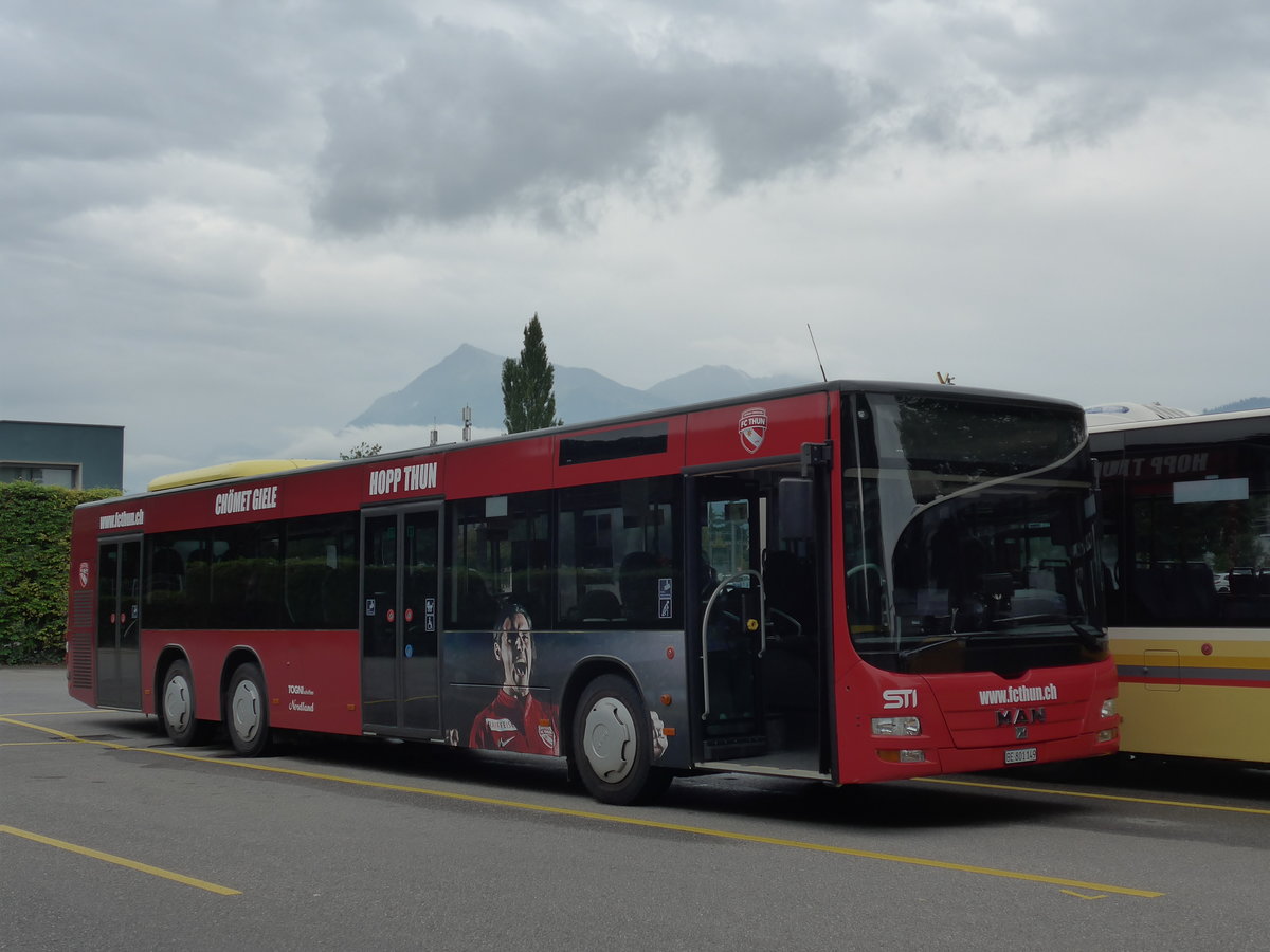 (174'110) - STI Thun - Nr. 149/BE 801'149 - MAN am 20. August 2016 bei der Schifflndte Thun