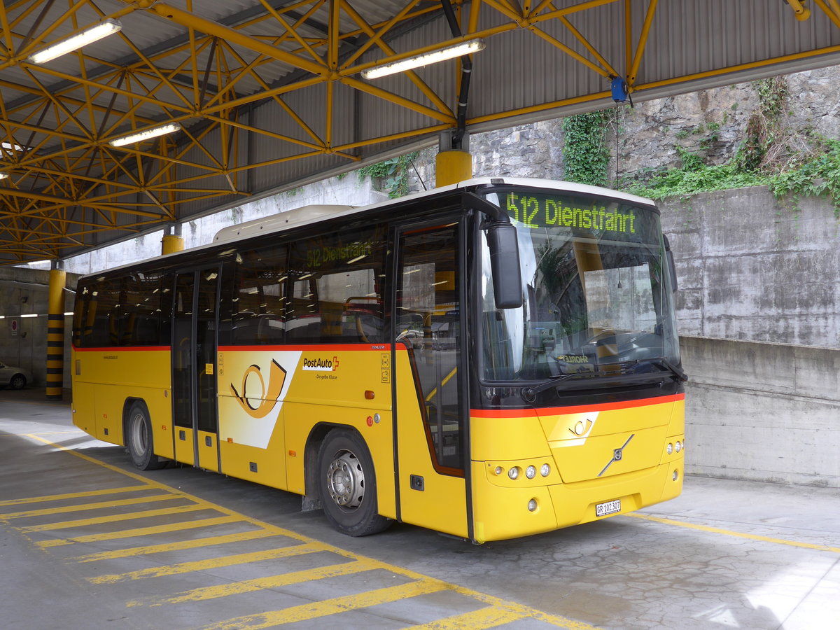 (174'249) - PostAuto Graubnden - GR 102'307 - Volvo am 21. August 2016 in Thusis, Postautostation