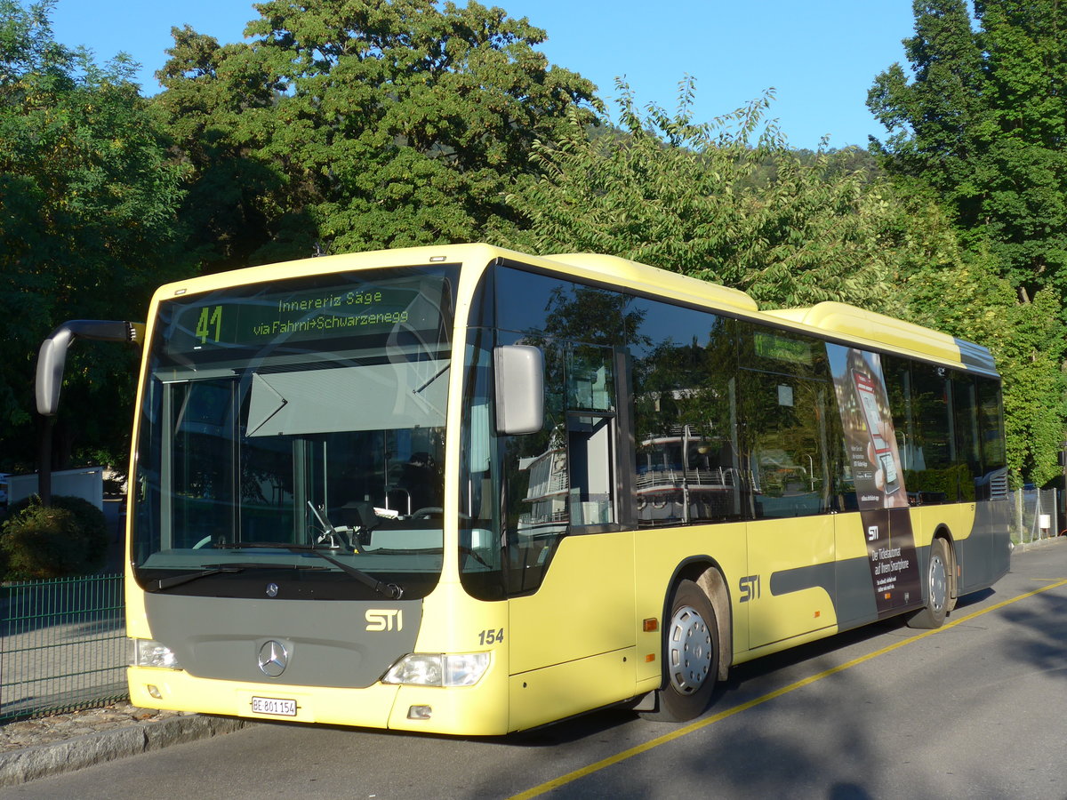 (174'279) - STI Thun - Nr. 154/BE 801'154 - Mercedes am 25. August 2016 bei der Schifflndte Thun