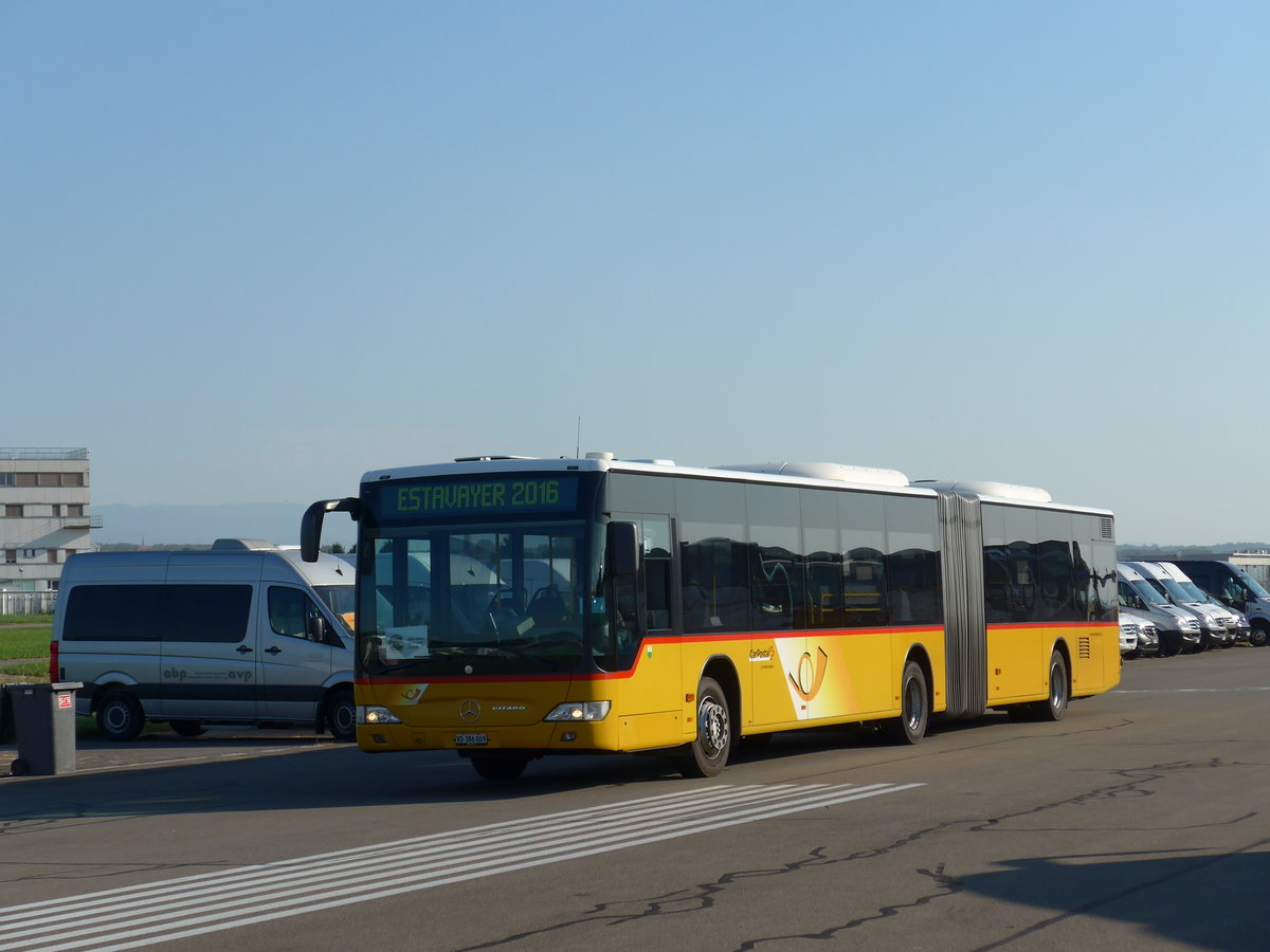 (174'390) - CarPostal Ouest - VD 386'069 - Mercedes am 28. August 2016 in Estavayer-le-Lac, ESAF