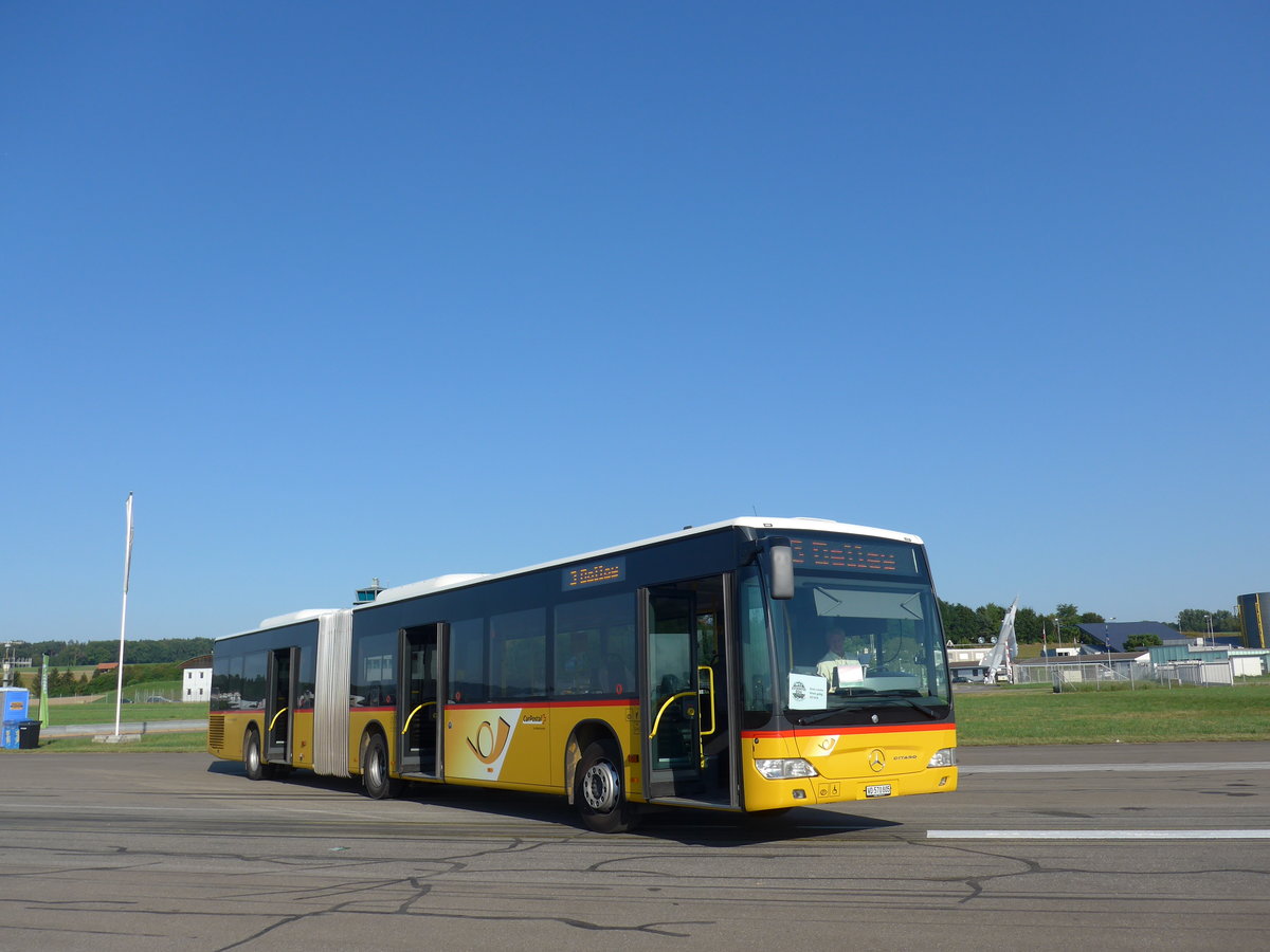 (174'394) - CarPostal Ouest - VD 570'805 - Mercedes (ex SAPJV, L'Isle Nr. 70) am 28. August 2016 in Estavayer-le-Lac, ESAF