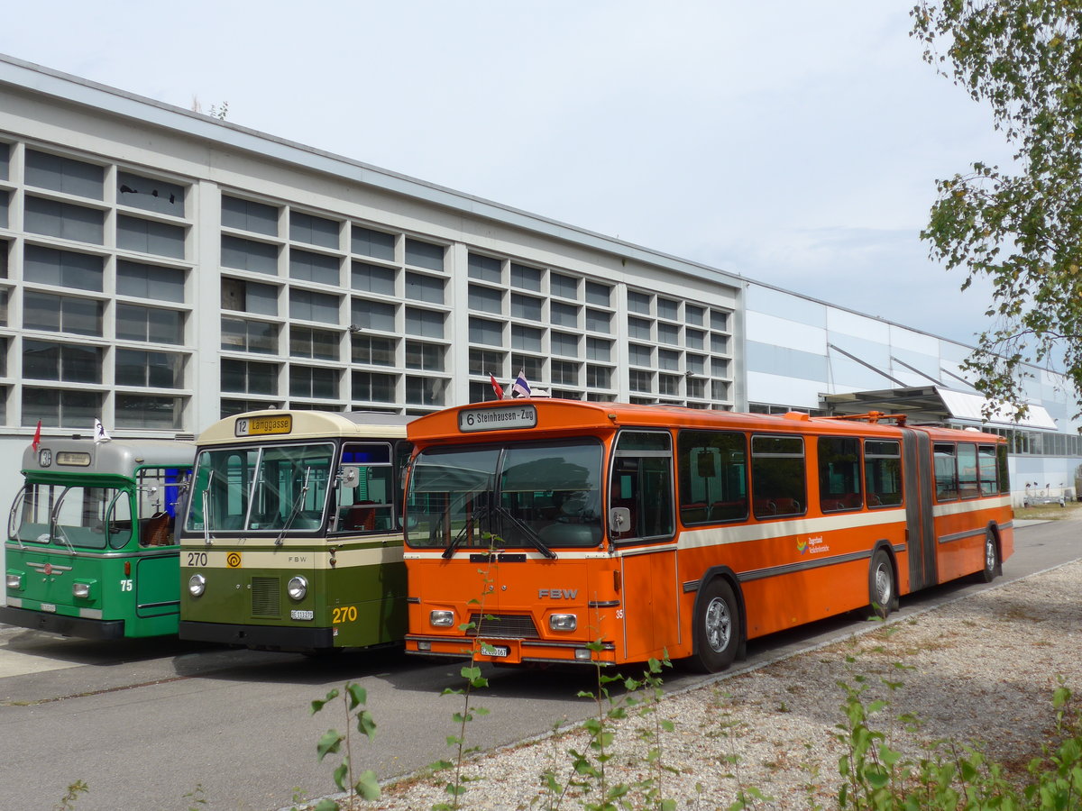 (174'538) - ZVB Zug (RWB) - Nr. 35/SZ 200'067 - FBW/Hess am 4. September 2016 in Aarberg, Halle TVB