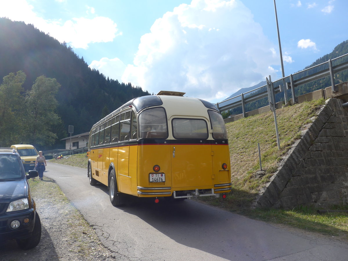 (174'815) - Barenco, Faido - TI 14'676 - FBW/Gangloff (ex Steiner, Bern; ex P 24'048; ex P 21'548) am 10. September 2016 in Campo, Saurertreffen