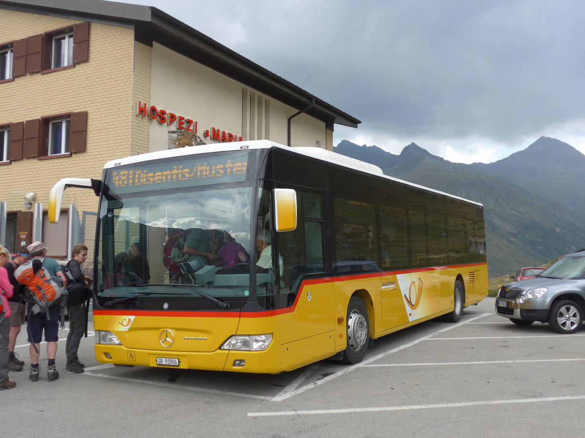 (174'841) - Bundi, Disentis - GR 93'904 - Mercedes (ex GR 95'248) am 10. September 2016 in Lukmanier, Passhhe