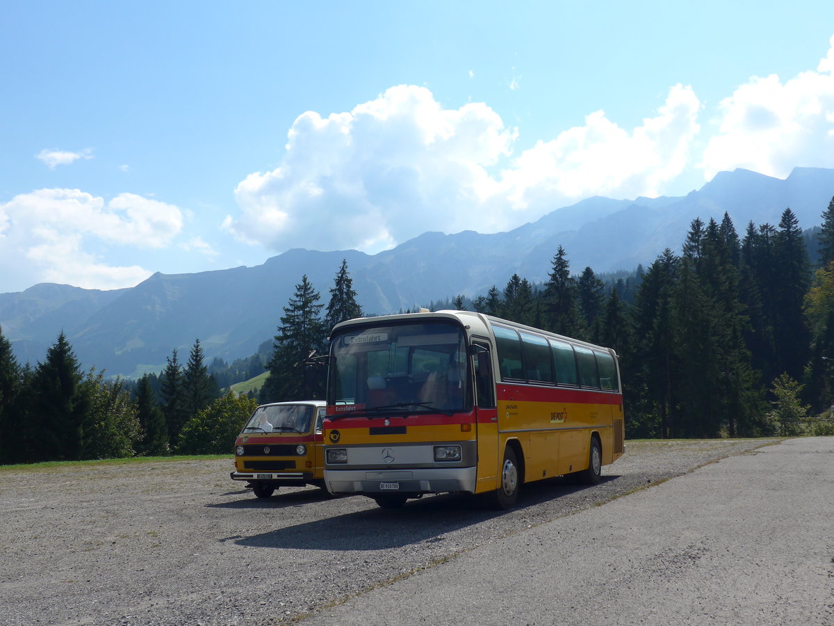 (174'892) - Buzzi, Bern - BE 910'789 - Mercedes (ex Mattli, Wassen) am 11. September 2016 in Srenberg, Skilift Rischli