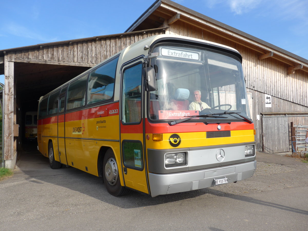 (174'910) - Buzzi, Bern - BE 910'789 - Mercedes (ex Mattli, Wassen) am 11. September 2016 in Murzelen, Murzelenstrasse