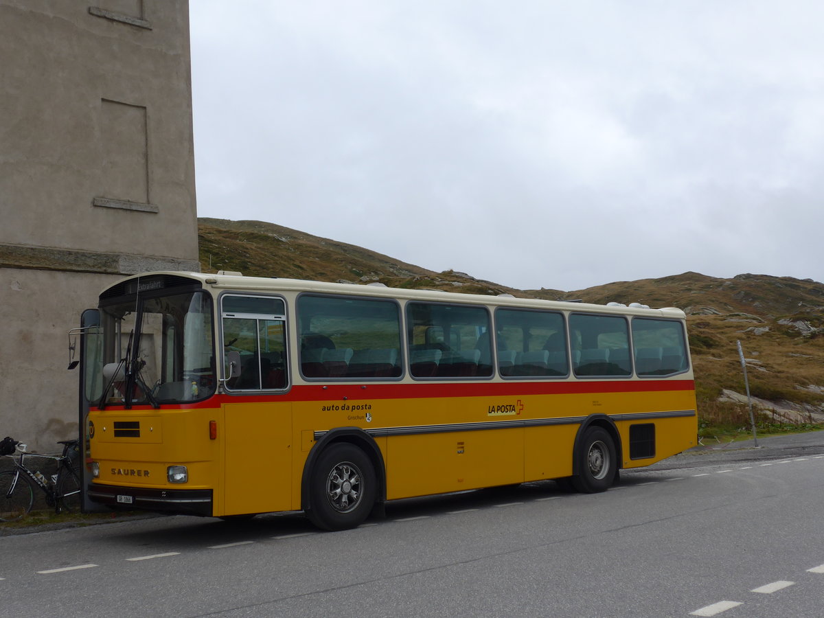 (174'954) - Mark, Andeer - GR 1866 - Saurer/R&J (ex PostAuto Graubnden; ex P 24'350) am 18. September 2016 in San Bernardino, Ospizio