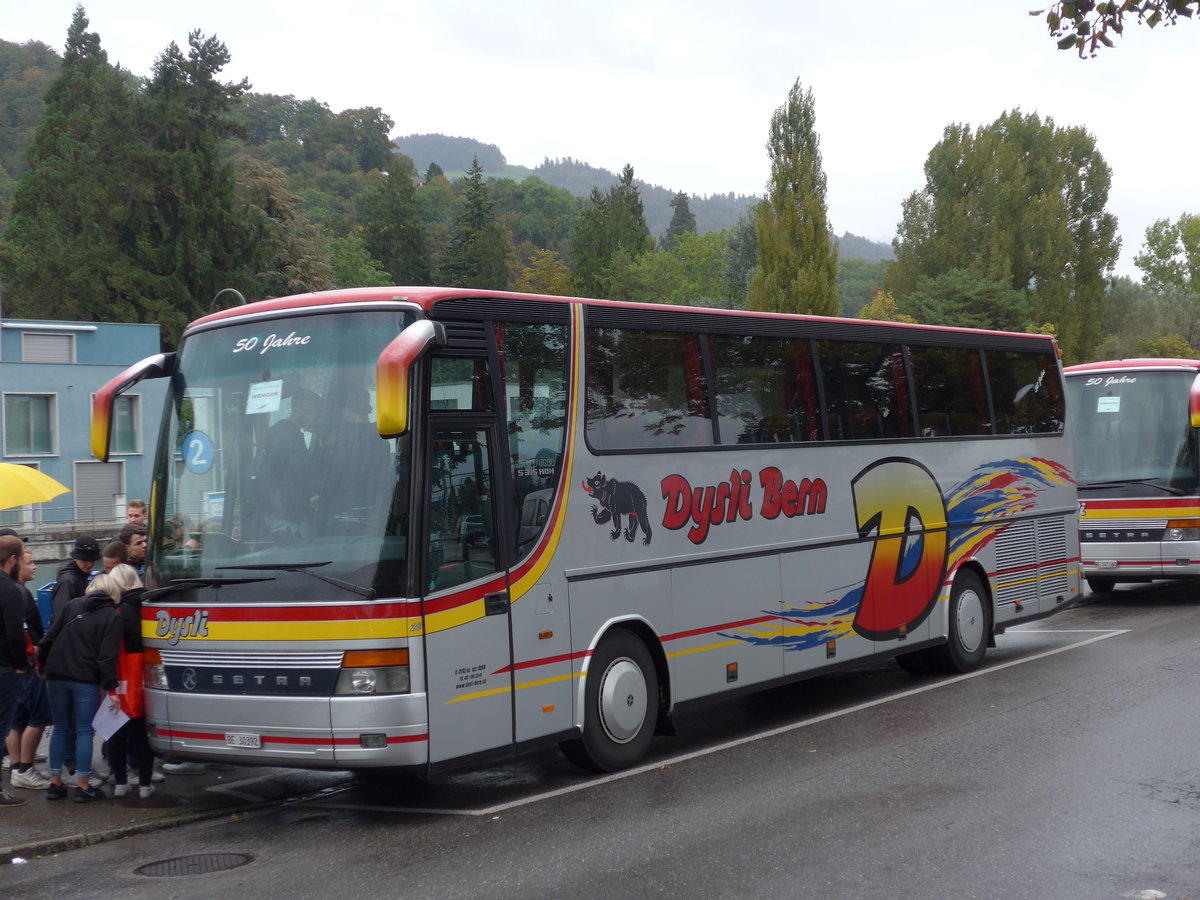 (175'289) - Dysli, Bern - Nr. 28/BE 30'392 - Setra am 1. Oktober 2016 bei der Schifflndte Thun