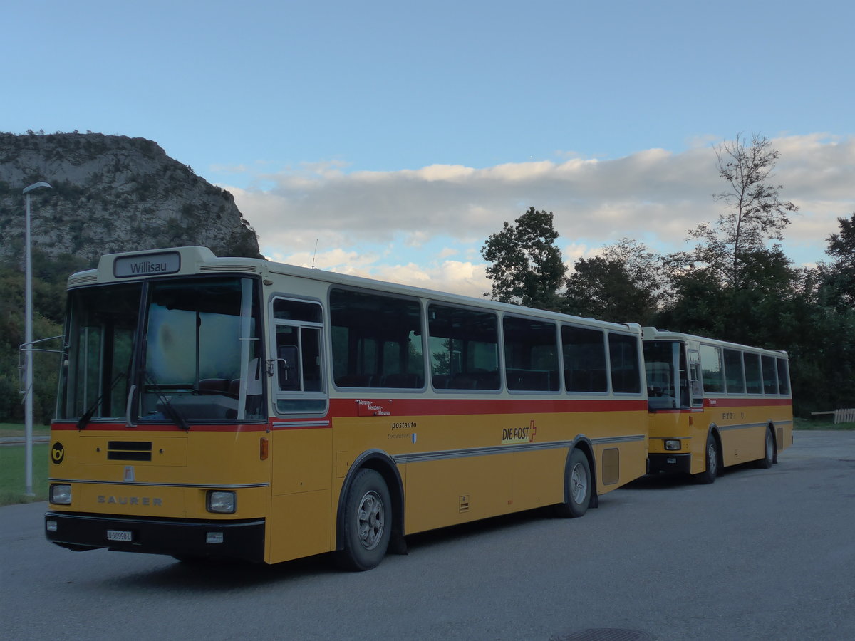 (175'424) - Amstein, Willisau - LU 90'998 U - Saurer/R&J (ex Thepra, Stans Nr. 17; ex Gowa, Stans Nr. 17) am 2. Oktober 2016 in Oensingen, Bad Klus