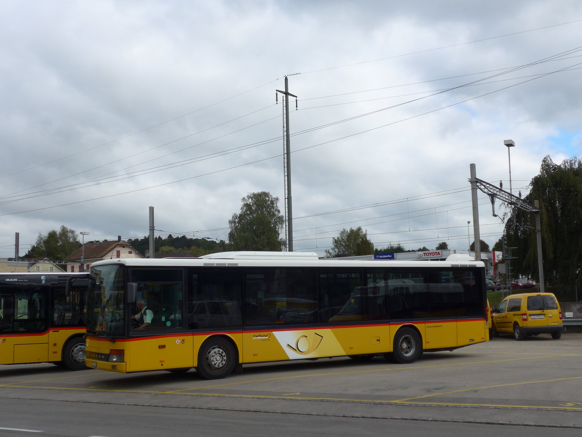 (175'483) - CarPostal Ouest - Nr. 25/JU 31'114 - Setra (ex P 25'660) am 7. Oktober 2016 beim Bahnhof Porrentruy