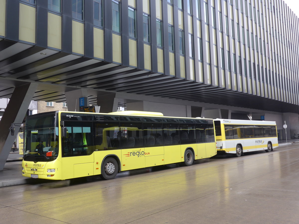 (175'731) - PostBus - BD 13'363 - MAN am 18. Oktober 2016 beim Bahnhof Innsbruck