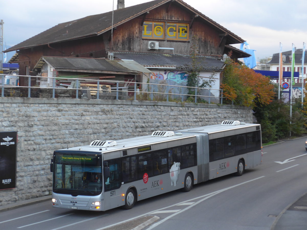 (176'202) - STI Thun - Nr. 120/BE 700'120 - MAN am 21. Oktober 2016 in Thun, Stockhornstrasse