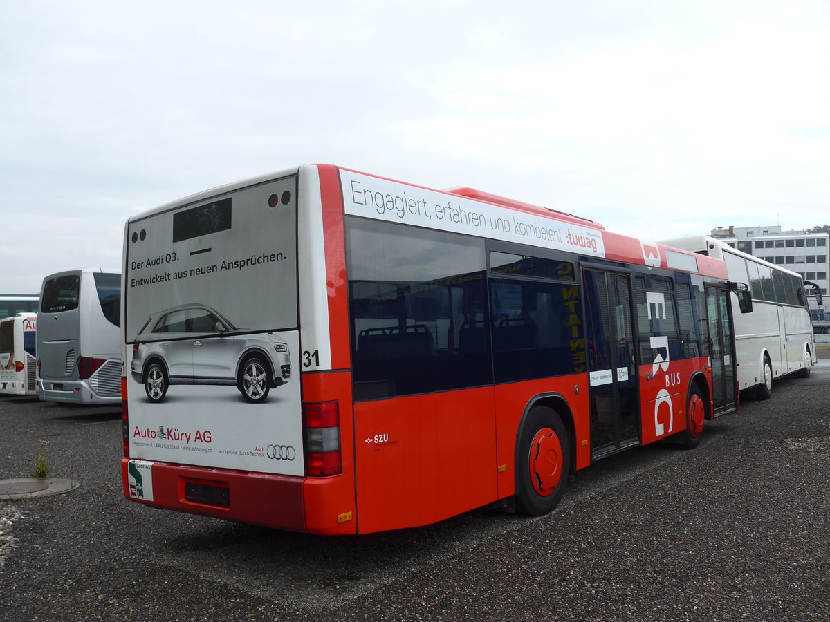 (176'276) - AHW Horgen - Nr. 31 - MAN am 23. Oktober 2016 in Kloten, EvoBus