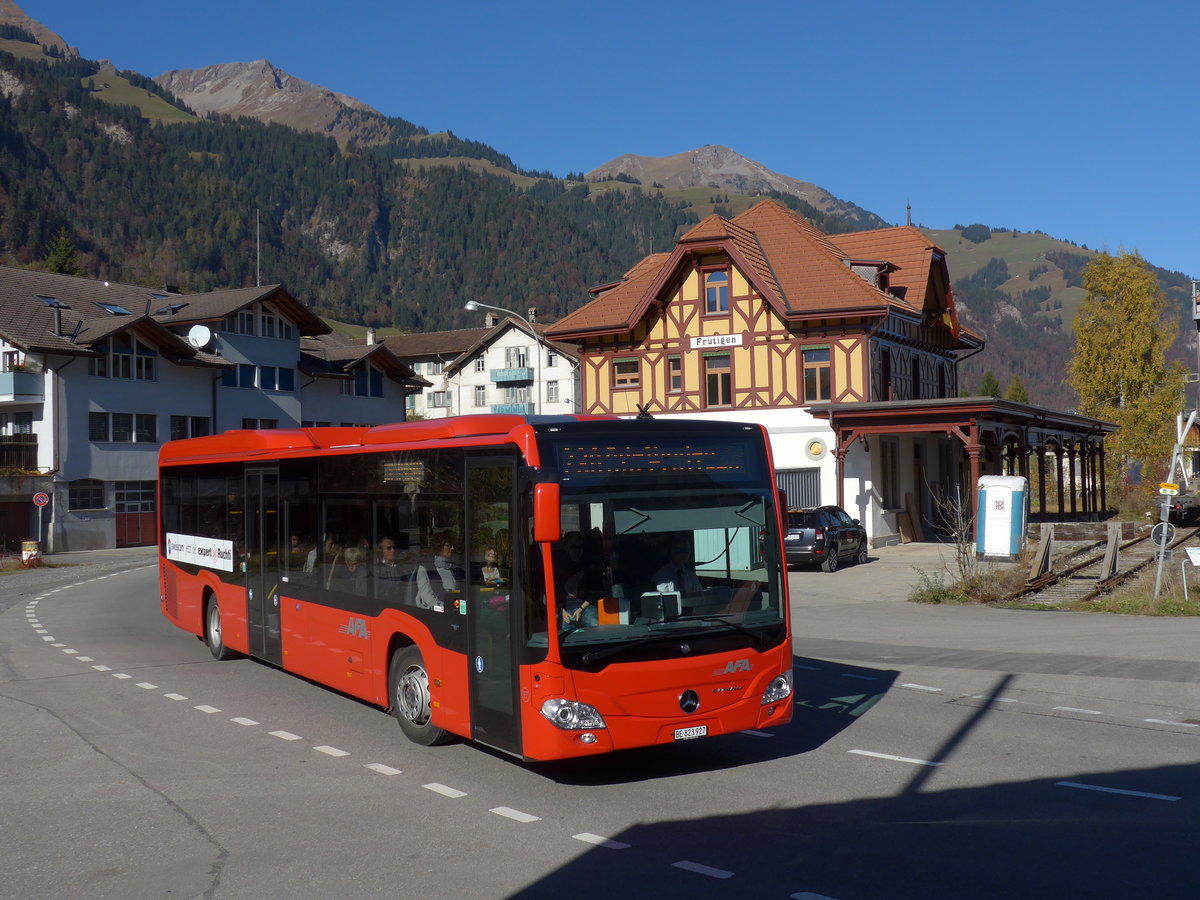 (176'349) - AFA Adelboden - Nr. 97/BE 823'927 - Mercedes am 29. Oktober 2016 in Frutigen, Alter Bahnhof