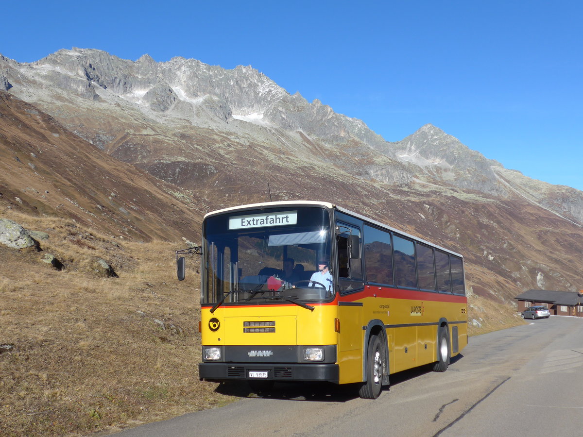 (176'420) - Oser, Brchen - VS 93'575 - NAW/Lauber (ex Rey, Ayent) am 30. Oktober 2016 am Furkapass (Urnerseite)