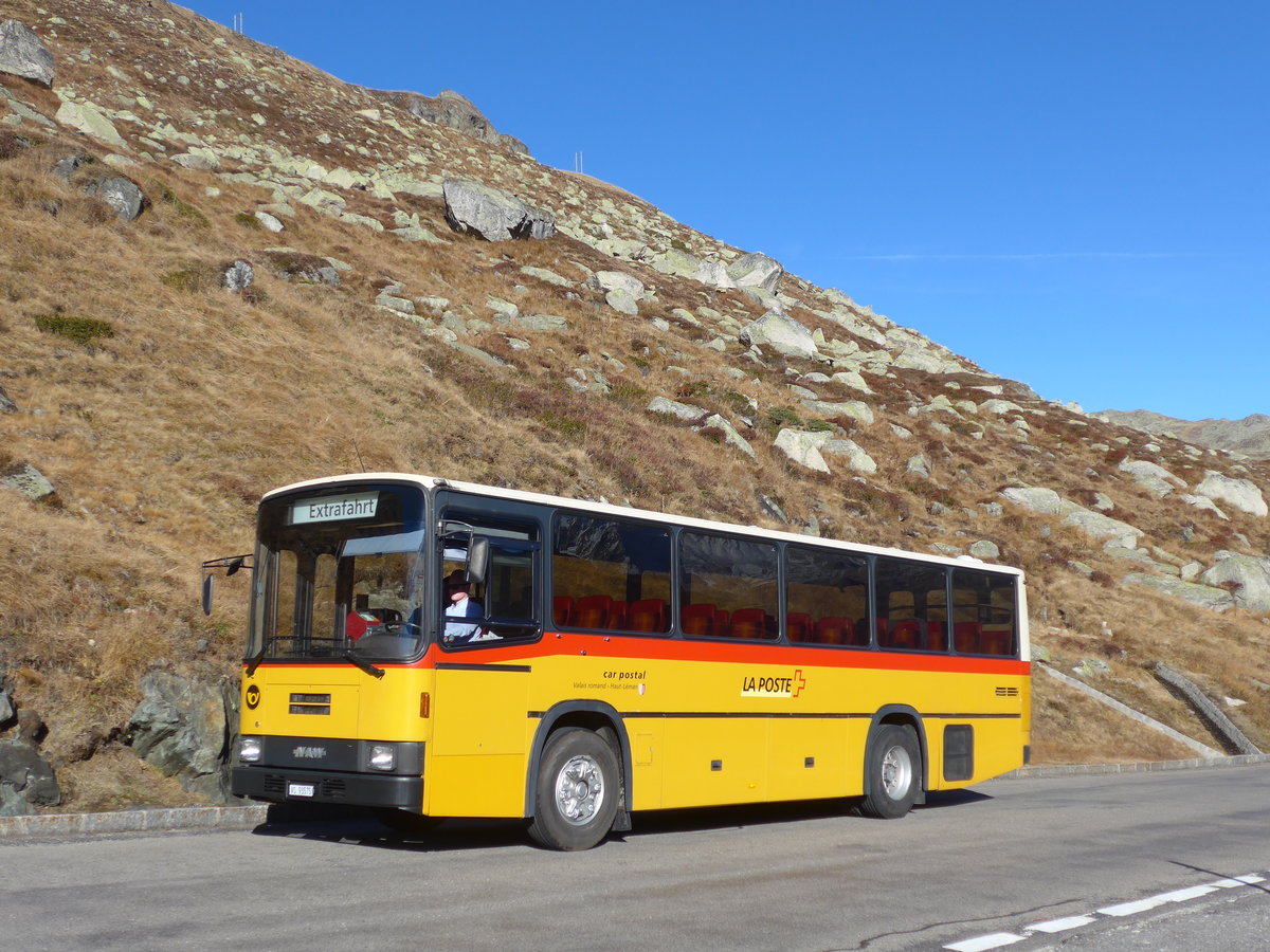 (176'422) - Oser, Brchen - VS 93'575 - NAW/Lauber (ex Rey, Ayent) am 30. Oktober 2016 am Furkapass (Urnerseite)