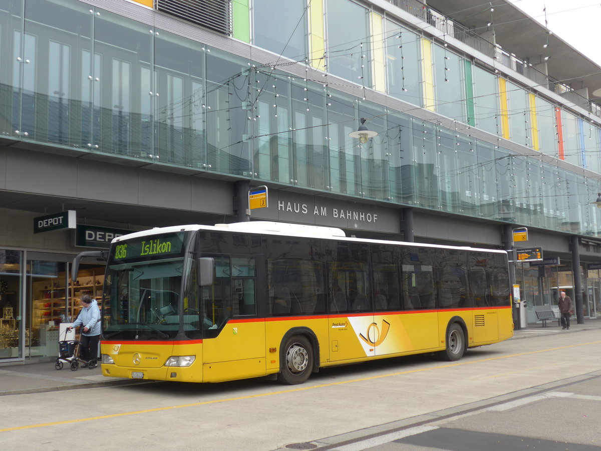 (176'488) - PostAuto Ostschweiz - TG 158'212 - Mercedes (ex Nr. 18) am 4. November 2016 beim Bahnhof Frauenfeld