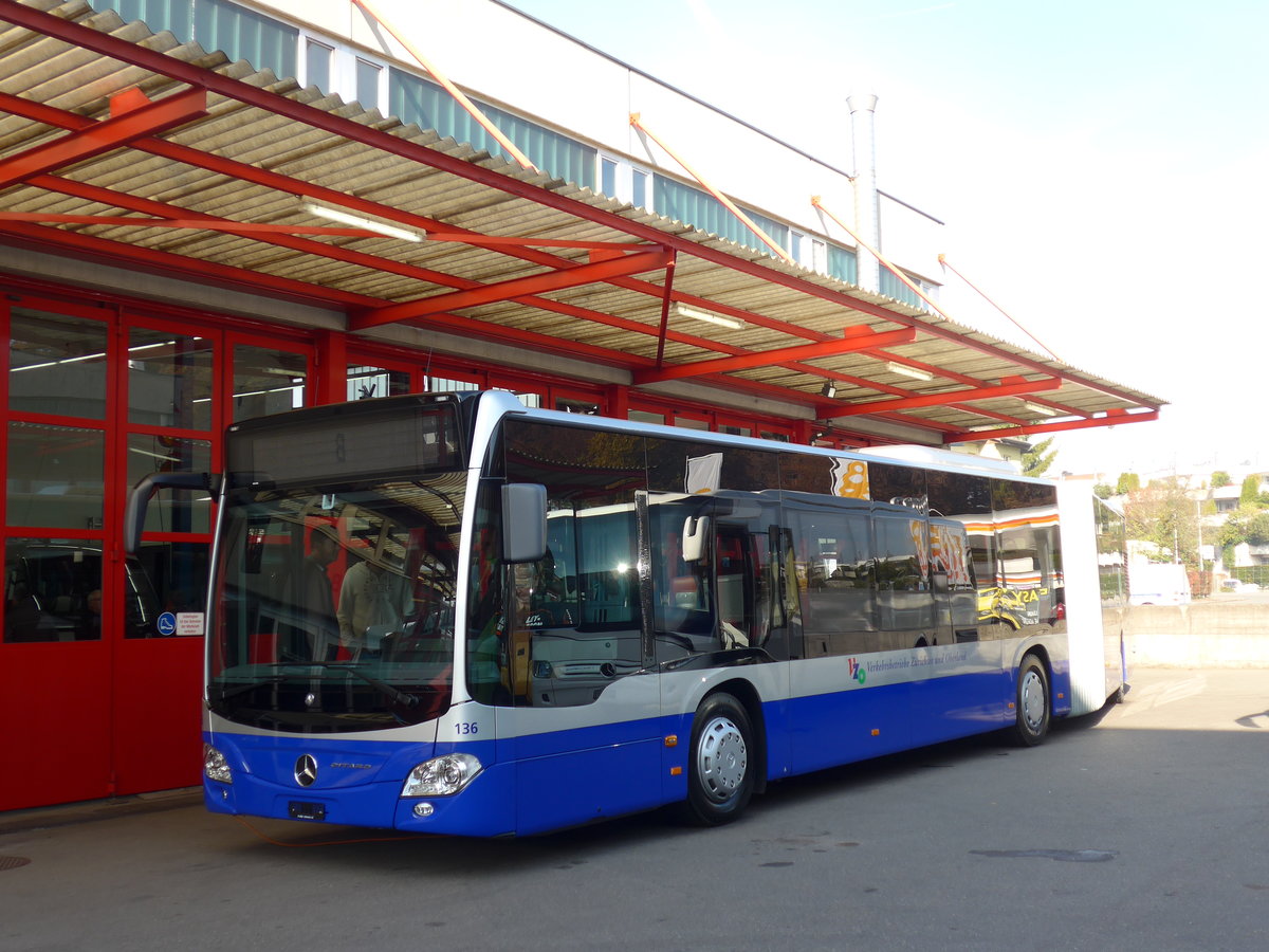 (176'507) - VZO Grningen - Nr. 136 - Mercedes am 4. November 2016 in Kloten, EvoBus