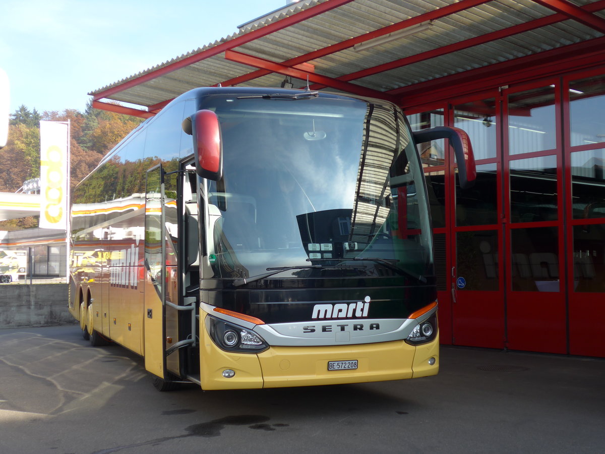 (176'508) - Marti, Kallnach - Nr. 8/BE 572'208 - Setra am 4. November 2016 in Kloten, EvoBus