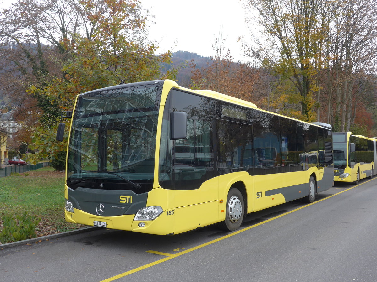 (176'582) - STI Thun - Nr. 185/BE 804'185 - Mercedes am 9. November 2016 bei der Schifflndte Thun