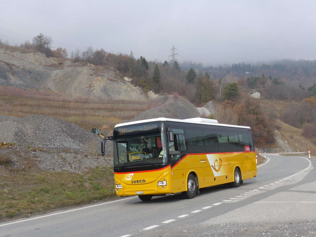 (176'745) - Evquoz, Erde - VS 13'423 - Iveco am 26. November 2016 in Daillon, Garage