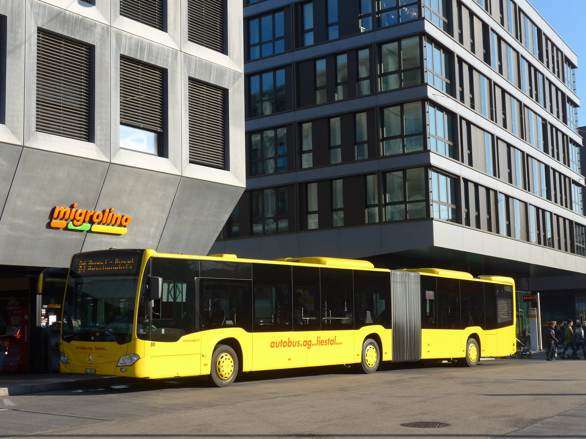 (176'882) - AAGL Liestal - Nr. 80/BL 46'534 - Mercedes am 5. Dezember 2016 beim Bahnhof Liestal