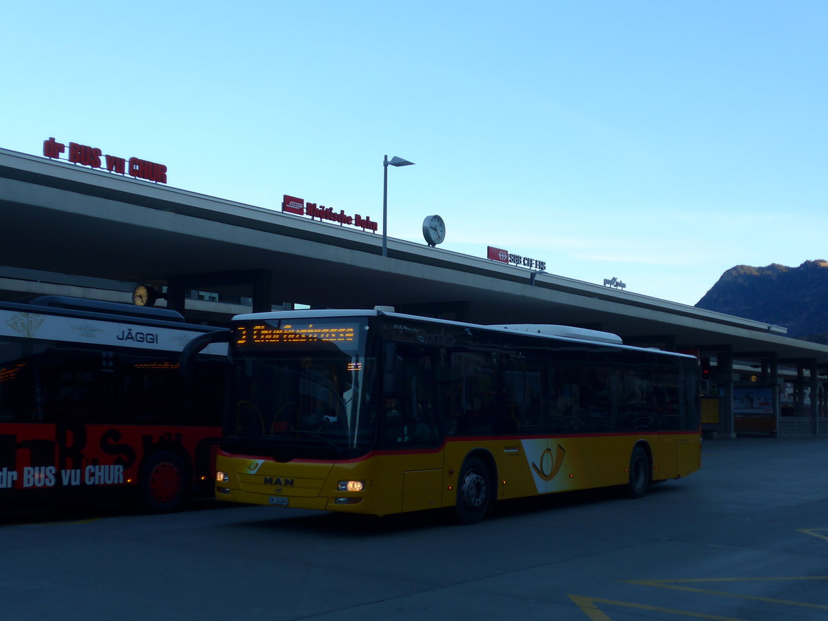 (177'079) - Dnser, Trimmis - GR 24'206 - MAN am 10. Dezember 2016 beim Bahnhof Chur