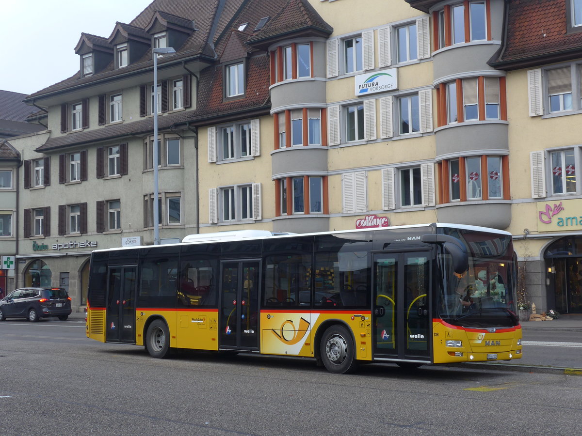 (177'294) - Voegtlin-Meyer, Brugg - Nr. 136/AG 462'120 - MAN am 24. Dezember 2016 beim Bahnhof Brugg