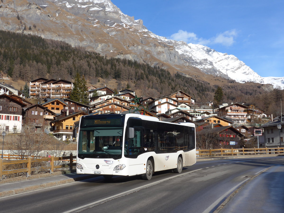 (177'389) - LLB Susten - Nr. 23/VS 38'023 - Mercedes am 26. Dezember 2016 in Leukerbad, Kantonsstrasse