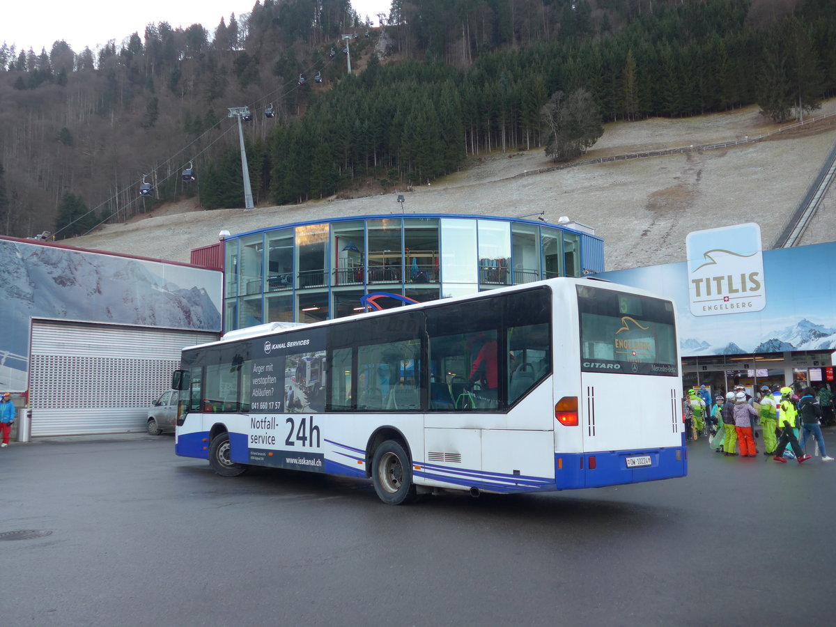 (177'415) - EAB Engelberg - Nr. 2/OW 10'224 - Mercedes (ex Nr. 6; ex TPL Lugano Nr. 11) am 30. Dezember 2016 in Engelberg, Titlisbahnen