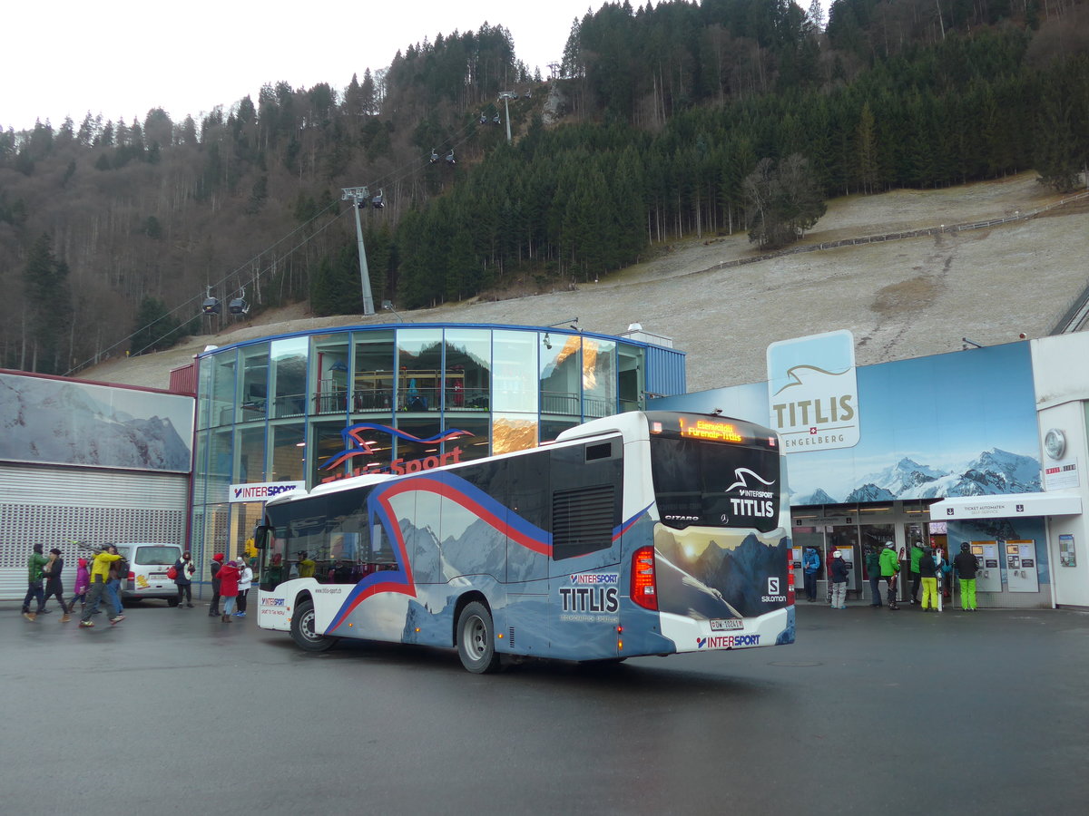 (177'417) - EAB Engelberg - Nr. 5/OW 10'241 - Mercedes (ex VZO Grningen; ex Vorfhrfahrzeug) am 30. Dezember 2016 in Engelberg, Titlisbahnen