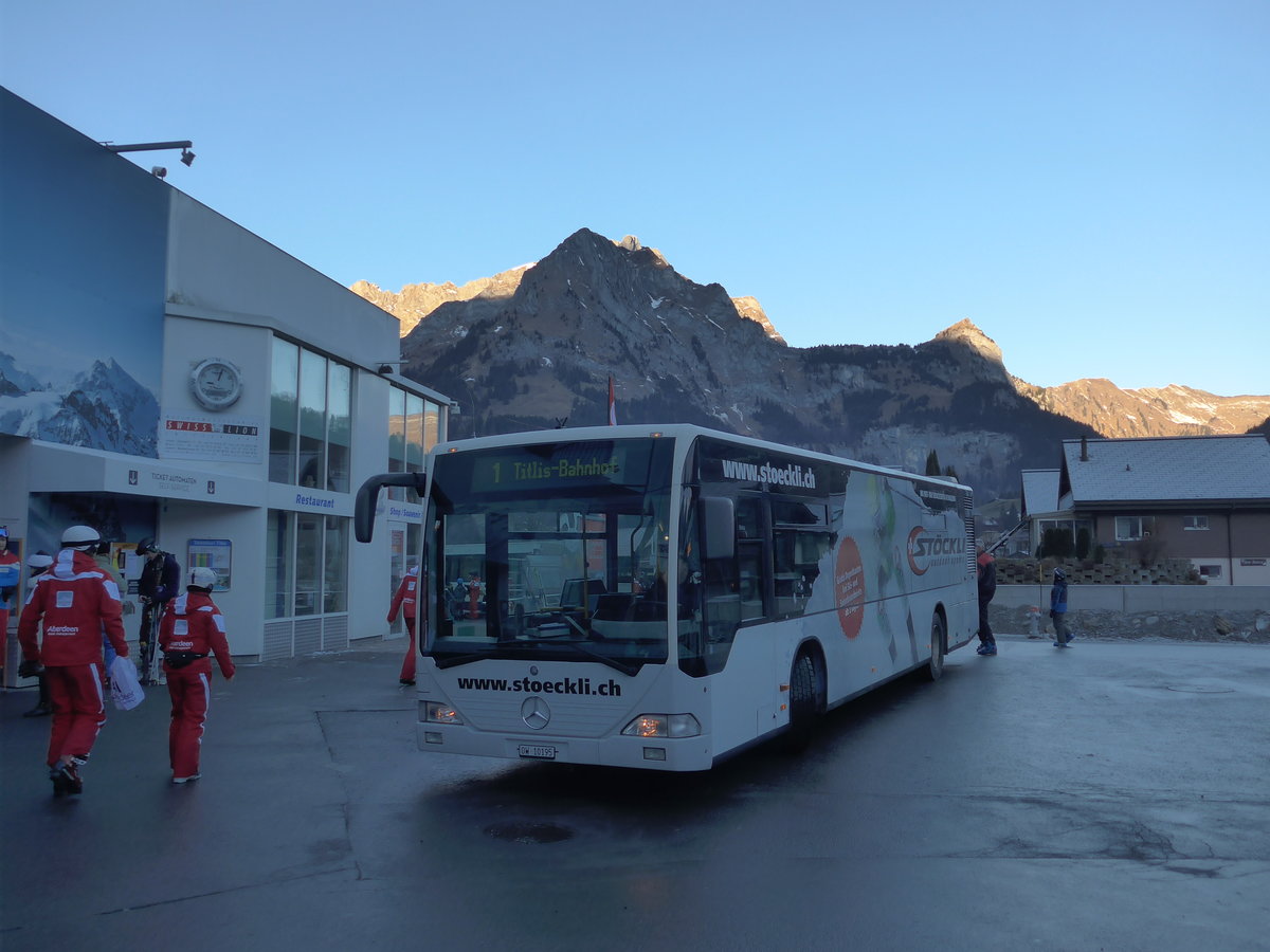 (177'420) - EAB Engelberg - Nr. 1/OW 10'195 - Mercedes (ex TC La Chaux-de-Fonds Nr. 214) am 30. Dezember 2016 in Engelberg, Titlisbahnen