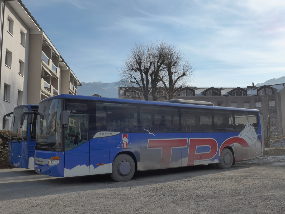 (177'577) - TPC Aigle - Nr. 8/VS 4151 - Setra am 2. Januar 2017 in Monthey, Garage