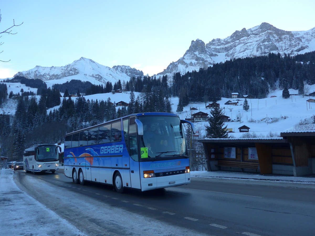 (177'651) - Gerber, Roggwil - Nr. 5/BE 413'481 - Setra am 7. Januar 2017 in Adelboden, Oey