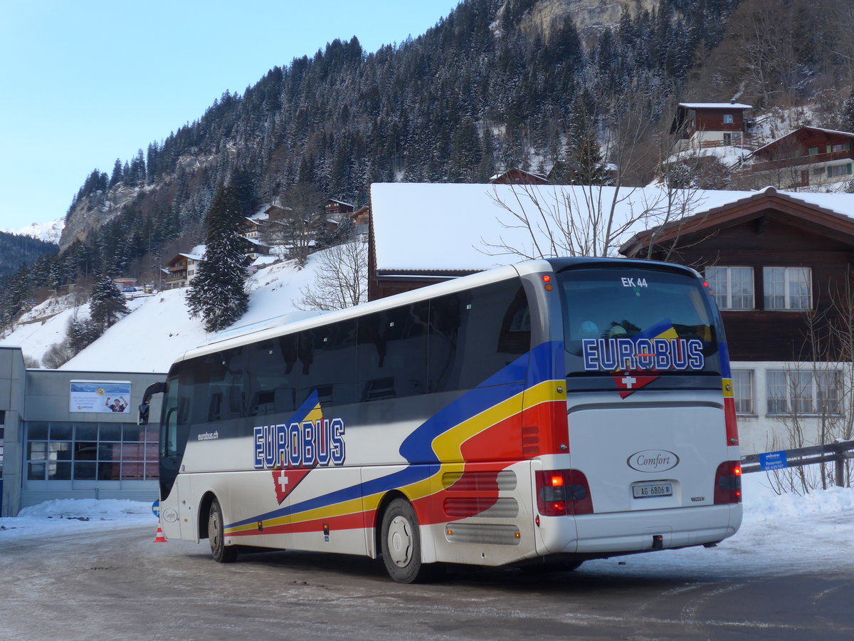 (177'796) - Knecht, Windisch - Nr. 44/AG 6806 - MAN am 7. Januar 2017 in Adelboden, Mineralquelle