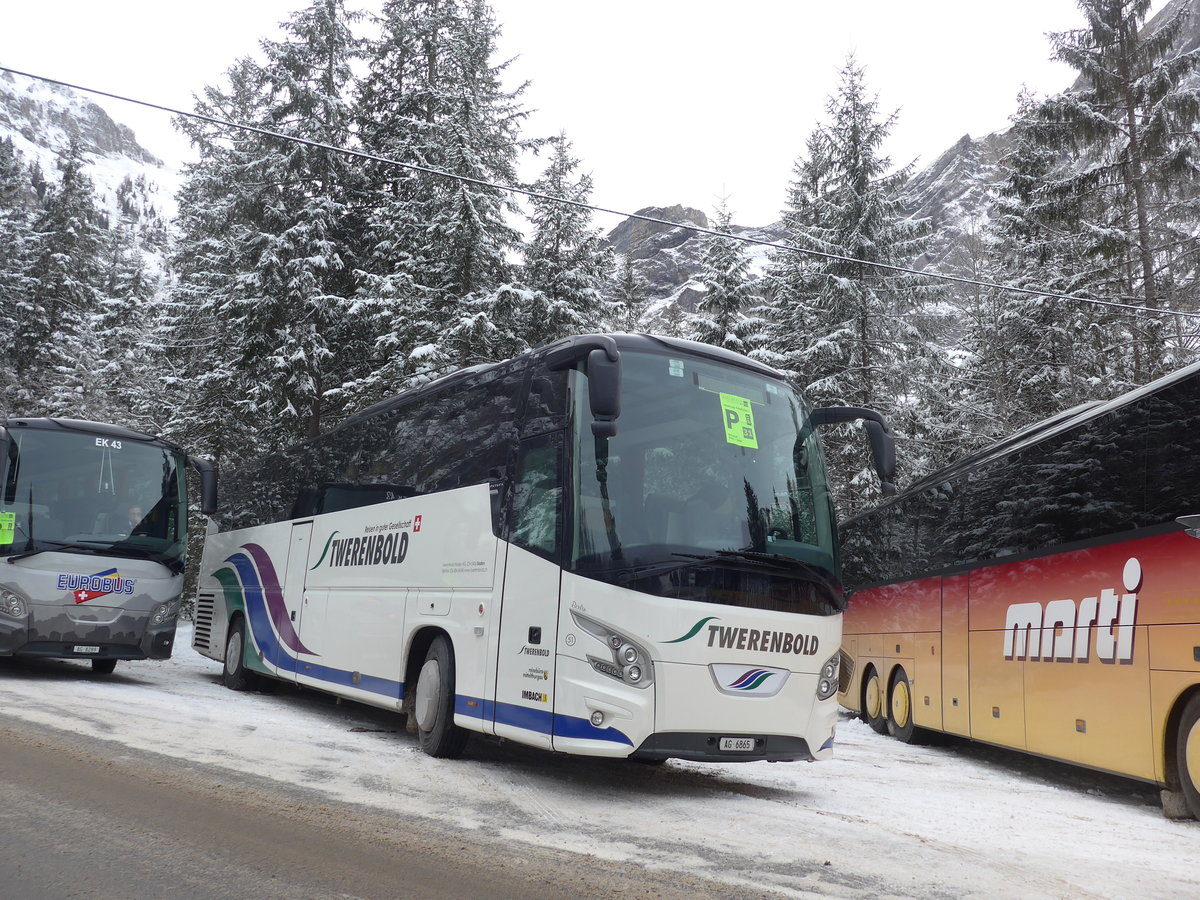 (177'824) - Twerenbold, Baden - Nr. 51/AG 6865 - VDL am 7. Januar 2017 in Adelboden, Unter dem Birg