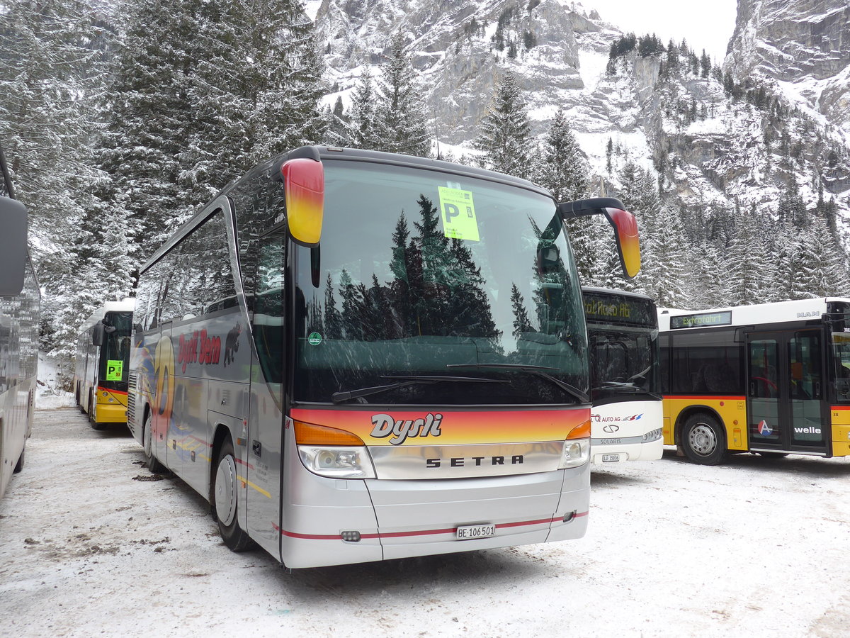 (177'845) - Dysli, Bern - Nr. 24/BE 106'501 - Setra am 7. Januar 2017 in Adelboden, Unter dem Birg