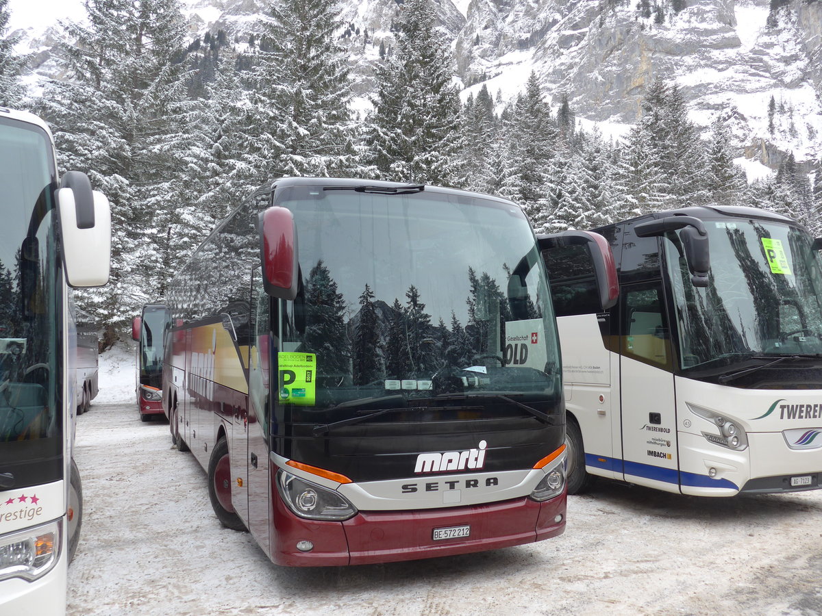 (177'859) - Marti, Kallnach - Nr. 12/BE 572'212 - Setra am 7. Januar 2017 in Adelboden, Unter dem Birg