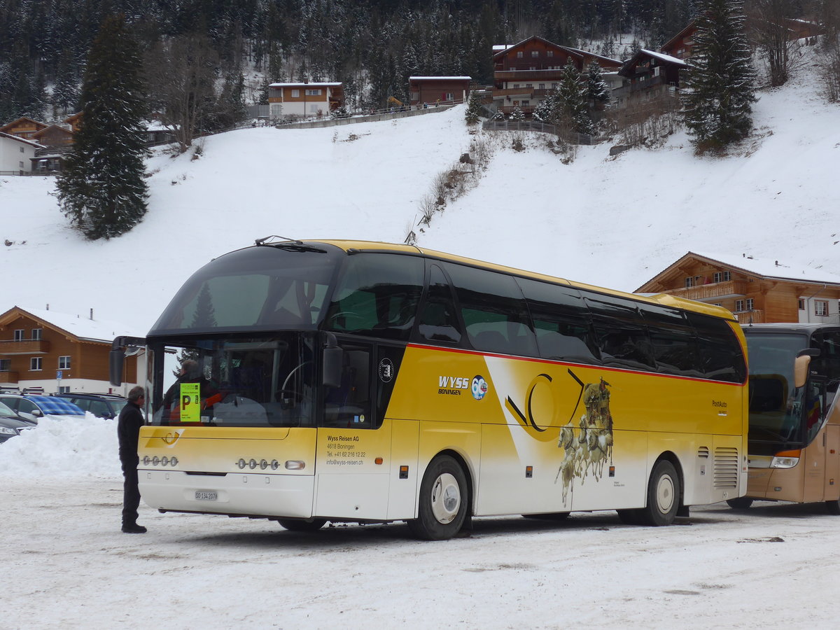 (177'872) - Wyss, Boningen - Nr. 32/SO 134'207 - Neoplan am 7. Januar 2017 in Adelboden, Mineralquelle