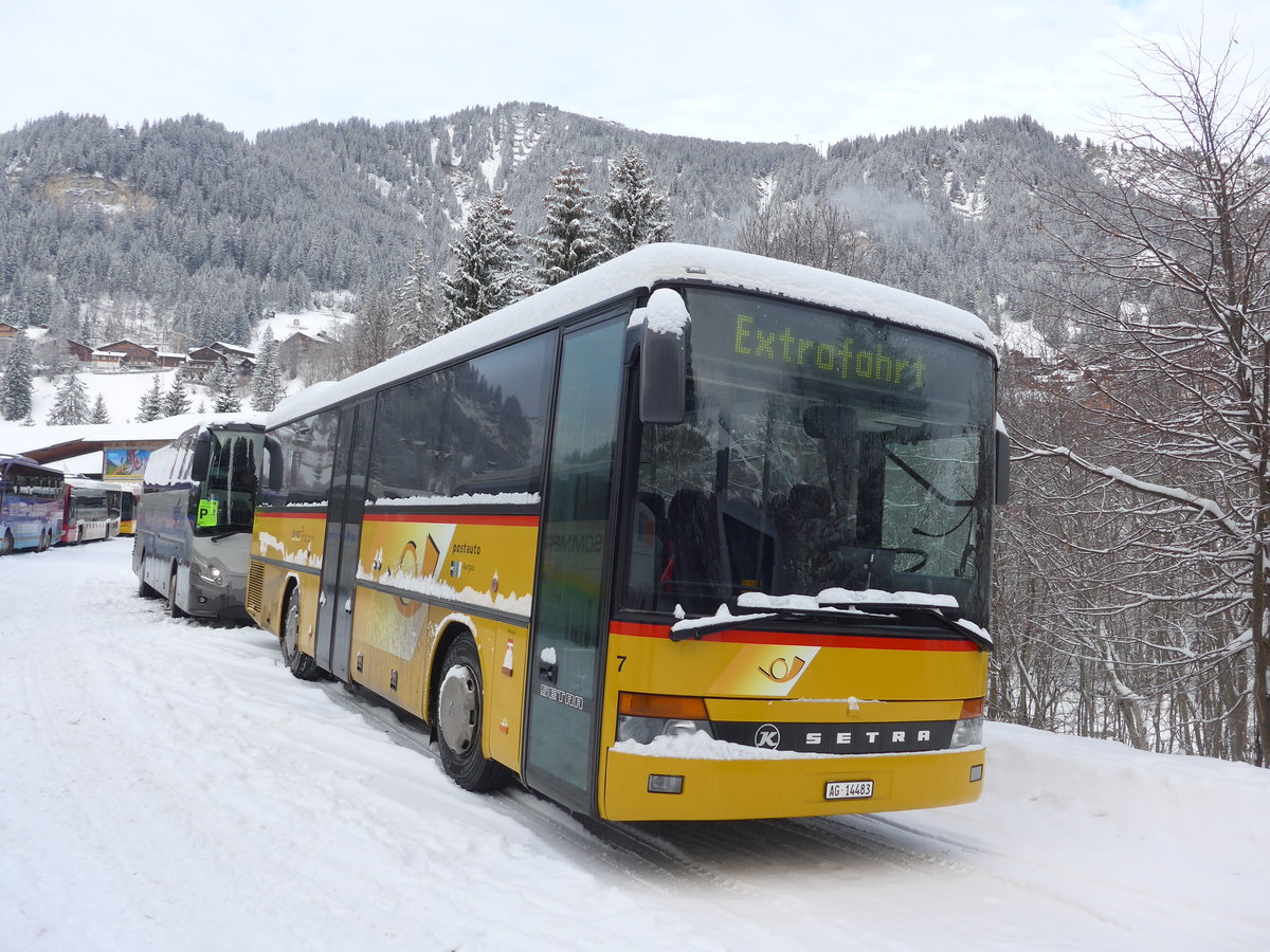 (177'940) - Tschannen, Zofingen - Nr. 7/AG 14'483 - Setra am 8. Januar 2017 in Adelboden, ASB