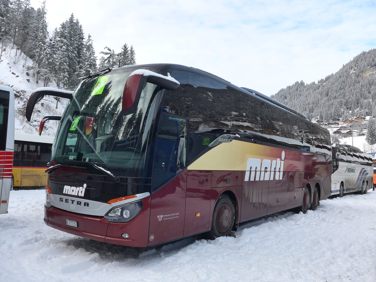 (177'957) - Marti, Kallnach - Nr. 20/BE 572'220 - Setra am 8. Januar 2017 in Adelboden, ASB