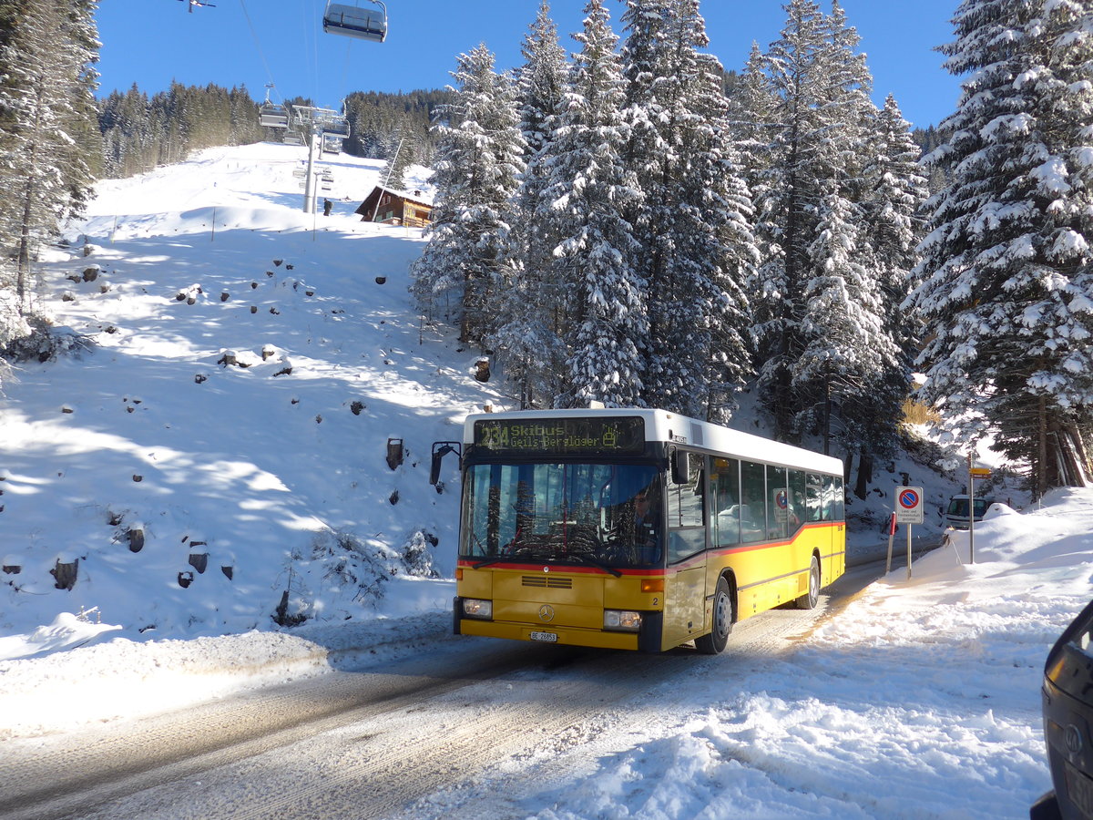 (178'007) - Portenier, Adelboden - Nr. 2/BE 26'853 - Mercedes (ex P 25'198; ex Anthamatten, Saas-Almagell) am 9. Januar 2017 in Adelboden, Berglger