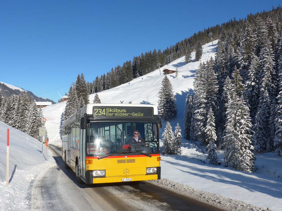 (178'011) - Portenier, Adelboden - Nr. 2/BE 26'853 - Mercedes (ex P 25'198; ex Anthamatten, Saas-Almagell) am 9. Januar 2017 in Adelboden, Geilsstrasse