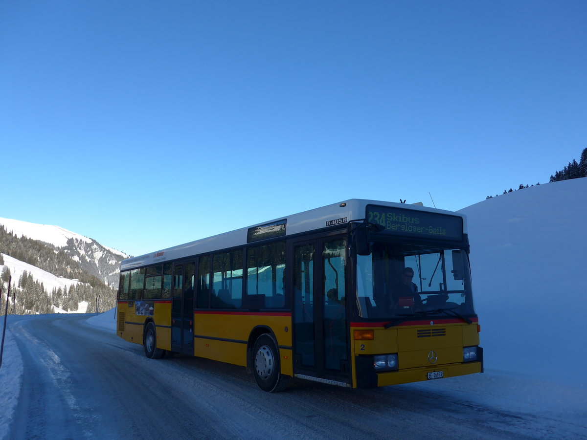 (178'012) - Portenier, Adelboden - Nr. 2/BE 26'853 - Mercedes (ex P 25'198; ex Anthamatten, Saas-Almagell) am 9. Januar 2017 in Adelboden, Geilsstrasse