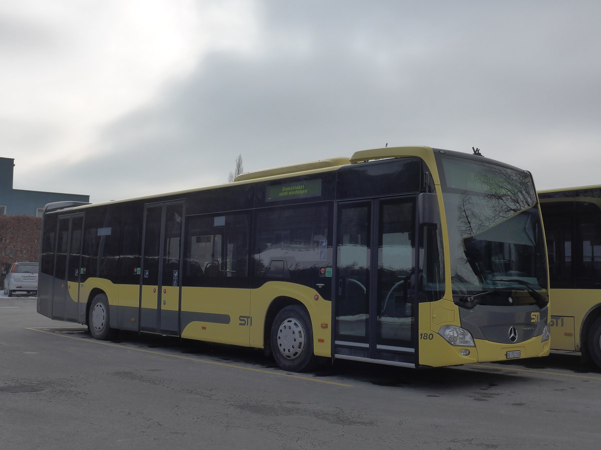 (178'063) - STI Thun - Nr. 180/BE 752'180 - Mercedes am 20. Januar 2017 bei der Schifflndte Thun