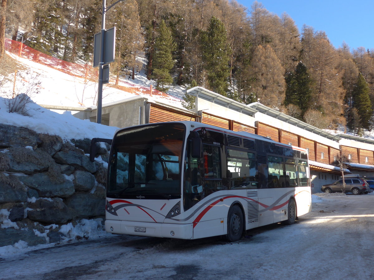 (178'095) - Michel, Vissoie - VS 427'437 - Van Hool (ex CAM Monaco/MC) am 21. Januar 2017 in Chandolin, Post